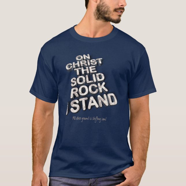 T-shirt Christ mon rock christianisme biblique citation ty (Devant)
