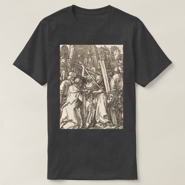 T-shirt Christ porte la croix 2 (Design devant)