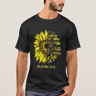 T-shirt Christ Qui M'A Renforcé La Bible Verse