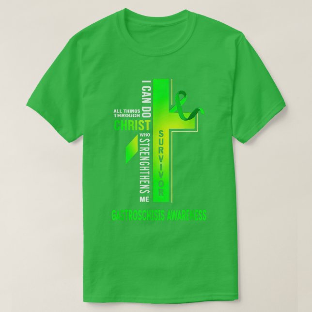 T-shirt Christ traverser la Gastroschisis Sensibilisation (Design devant)