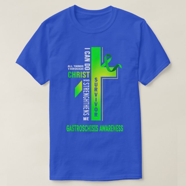 T-shirt Christ traverser la Gastroschisis Sensibilisation (Design devant)