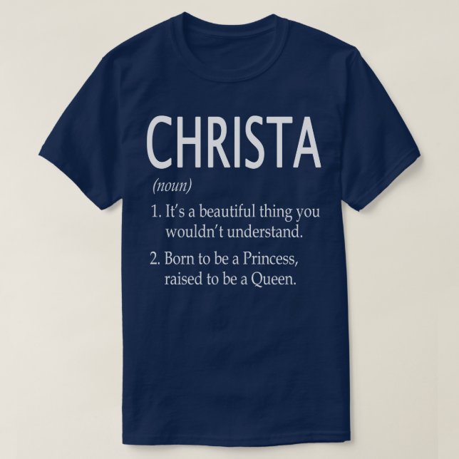 T-shirt Christa Nom Cadeau 86 (Design devant)