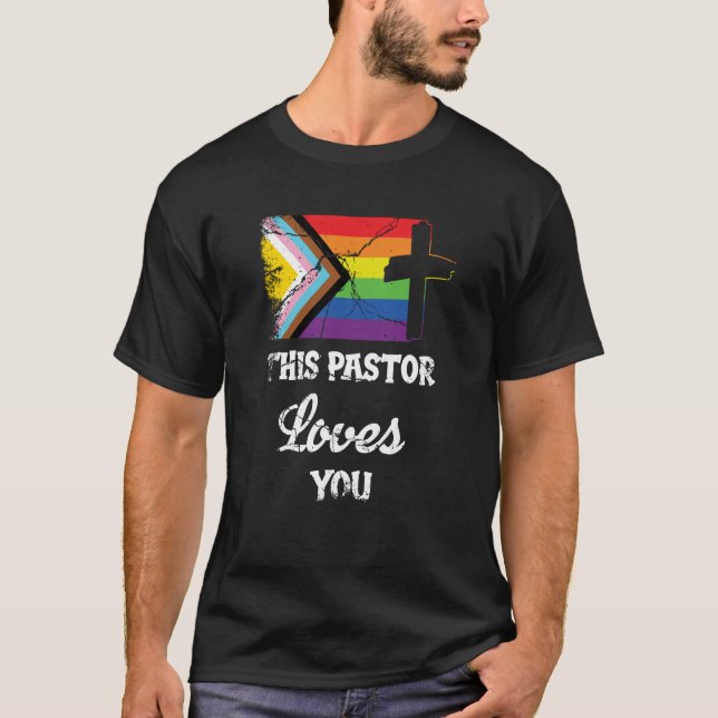 T-shirt Christian Ally Clergé de Fierté Inclusive Ce Paste (Devant)