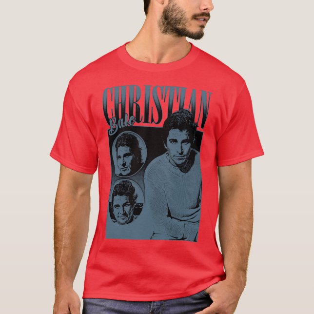 T-shirt Christian Bale vintage (Devant)