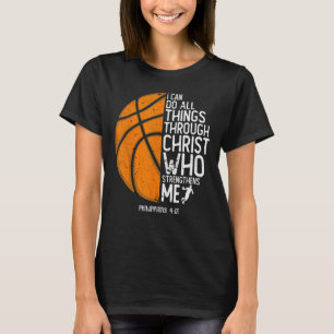 T-shirt Christian Basketball Aime Toutes Les Choses Que Je