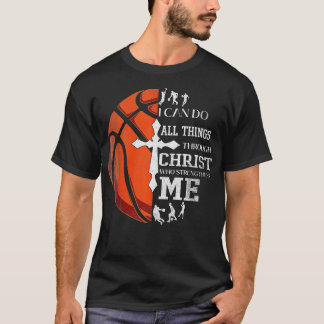 T-shirt Christian Basketball Je peux faire tout par C