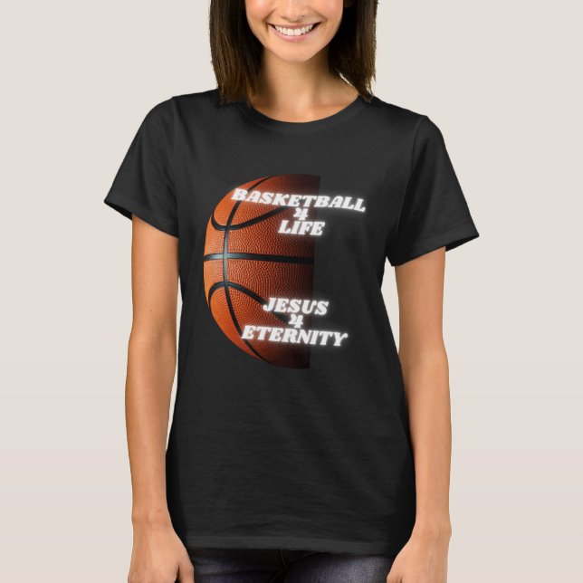 T-shirt Christian Basketball Kids Athlete Religious Jesus  (Devant)