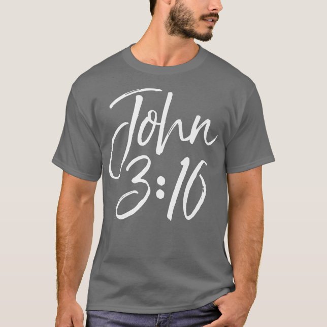 T-shirt Christian Bible Verse Gift Scripture Reference (Devant)
