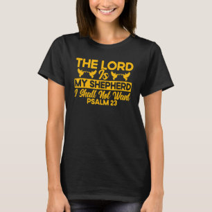 T-shirt Christian Bible Verse Psaume 23 Dove