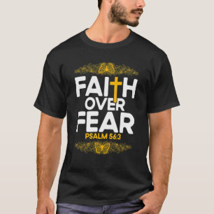T-shirt Christian Bible Verse Psaume 563 Papillon Fleur