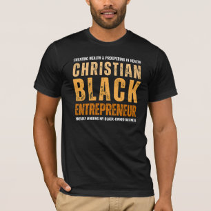 T-shirt Christian Black Entrepreneur