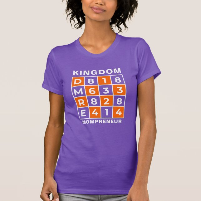 T-shirt Christian Business KINGDOM MOMPRENEUR (Devant)