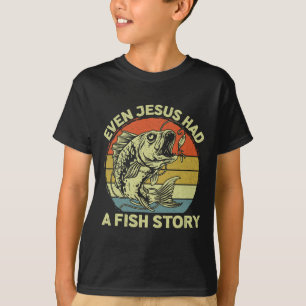 T-shirt Christian Byss Pêche Même Jésus avait une histoire