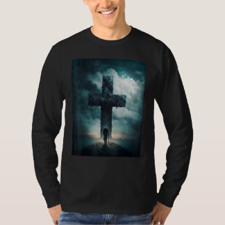 T-shirt Christian Cross Faith and Prayer