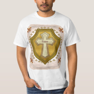 T-shirt Christian Cross Shield