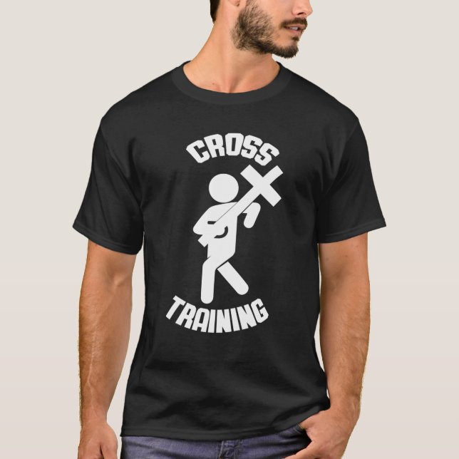 T-shirt Christian Cross Training Funny Pâques (Devant)