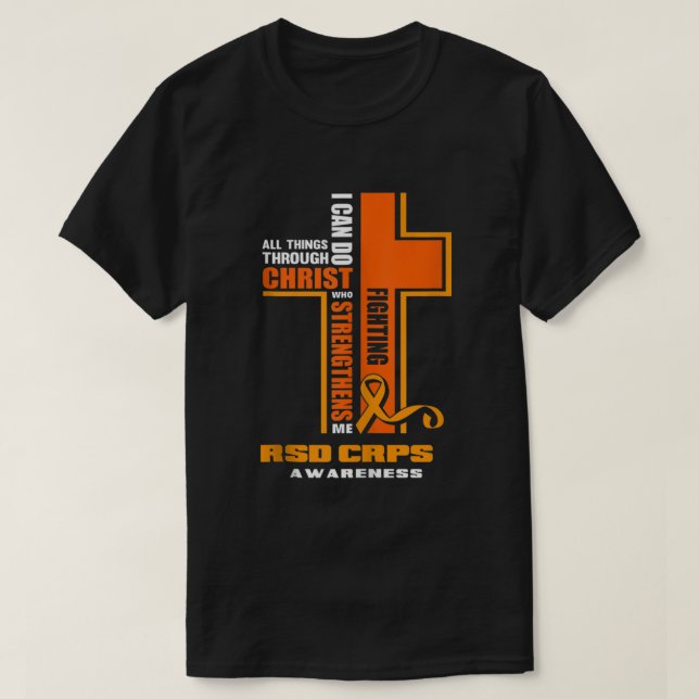 T-shirt Christian CRPS Guerrier Combattants RSD Sensibilis (Design devant)