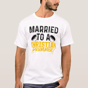 T-shirt Christian Drummer Church Adoration Drum Player 65