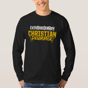 T-shirt Christian Drummer Church Adoration Drum Player 71