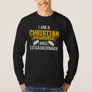 T-shirt Christian Drummer Church Adoration Drum Player 73