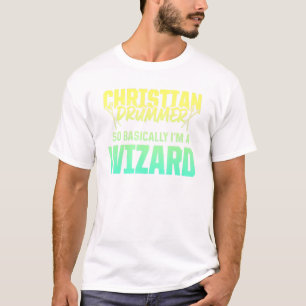 T-shirt Christian Drummer Church Adoration Drum Player 87