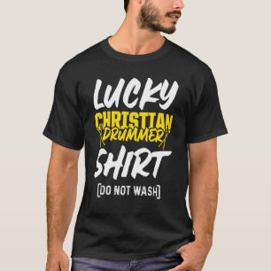 T-shirt Christian Drummer Church Worship Drum Player 29