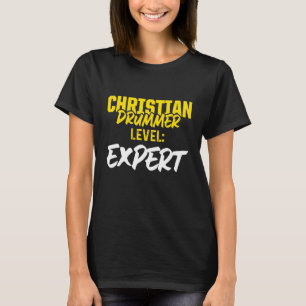 T-shirt Christian Drummer Church Worship Drum Player 79