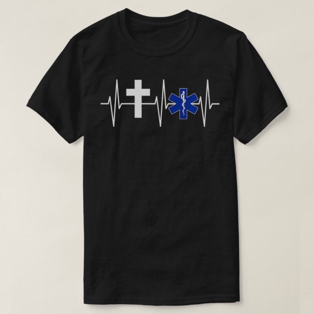 T-shirt Christian EMT  Religious EMS Paramedic Jesus EMT P (Design devant)