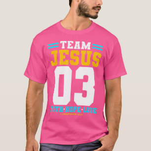 T-shirt Christian - Équipe Jésus 03 Foi Espoir Amour