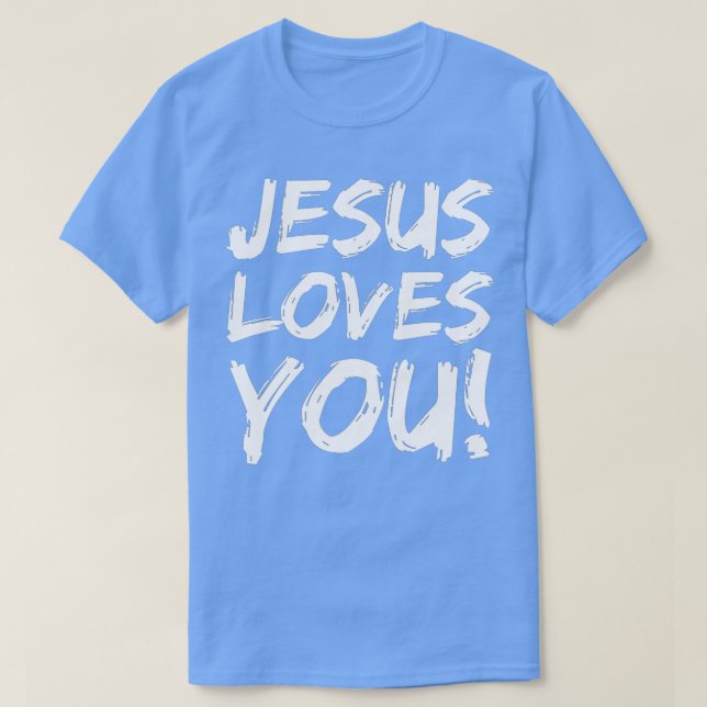 T-shirt Christian Evangelism Poison pour Men Jesus Loves Y (Design devant)