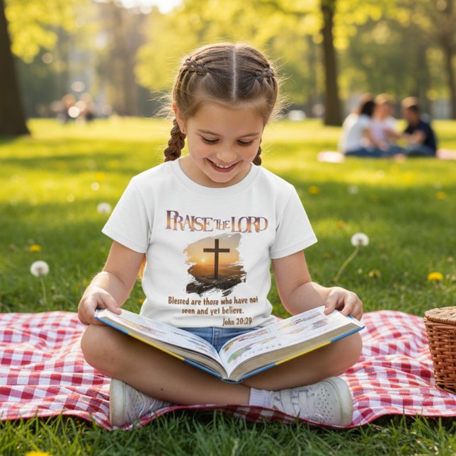 T-shirt Christian Faith - Blessed Are Those Who Believe (Créateur téléchargé)