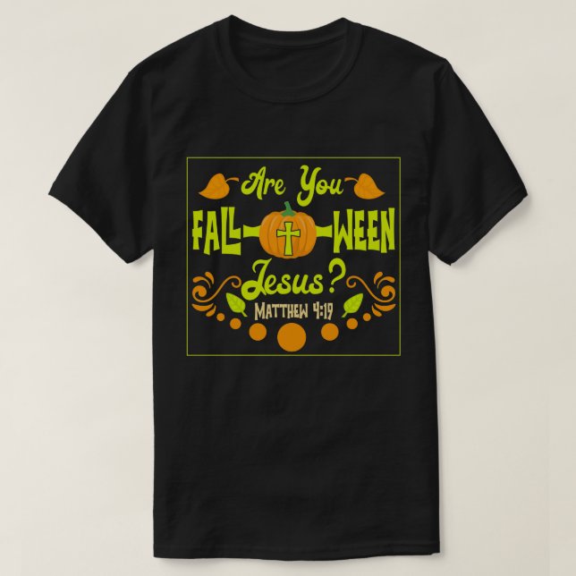 T-shirt Christian Fall Halloween Art Hommes Femmes Foll-o- (Design devant)