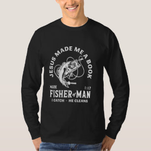 T-shirt Christian Fishing Jésus m'a fait un pêcheur de l'h