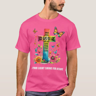 T-shirt Christian Glow Pour Jésus Laissez Votre Lumière Br