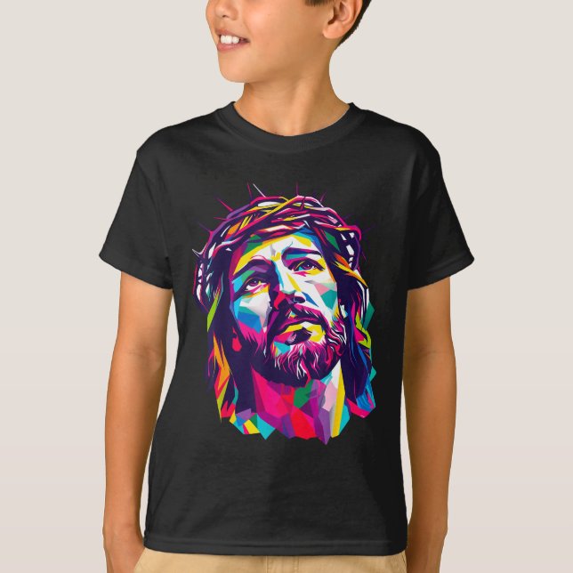 T-shirt Christian God Christus Religious Believe Blessed F (Devant)