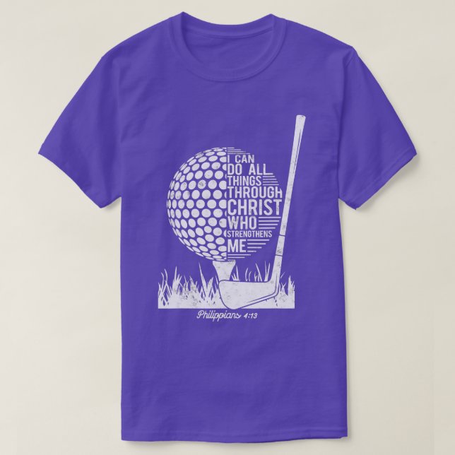 T-shirt Christian Golf Plyer Je peux faire toutes les chos (Design devant)
