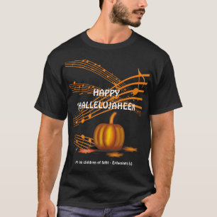 T-shirt Christian Halloween HAPPY HALLELUJAHEEN   CITROUIL