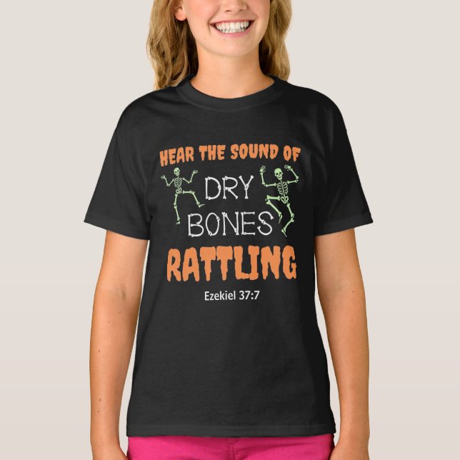 T-shirt Christian Halloween SÈCHE BONNES RATTLING Kids (Devant)