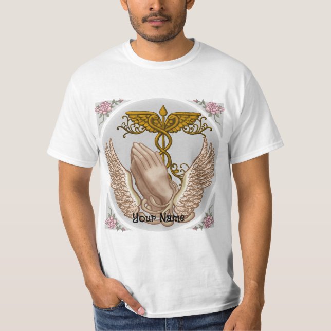 T-shirt Christian Hands Nurse (Devant)