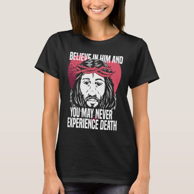 T-shirt Christian Heart Jesus  Catholic Bible Religion Chr (Devant)