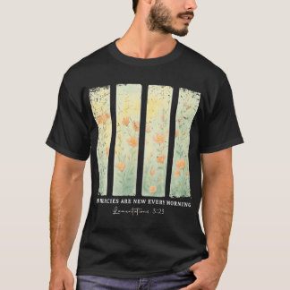 T-shirt Christian His Mercies Are New Every Morning Bible 