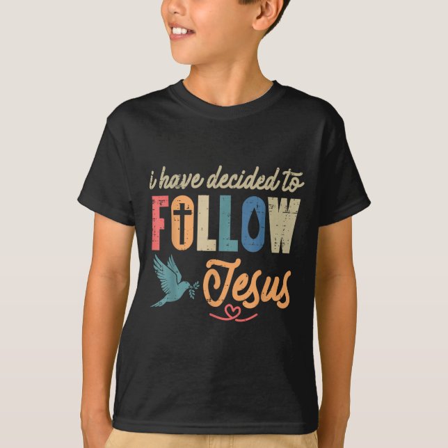 T-shirt Christian I Have Decided To Follow Jesus God Men W (Devant)