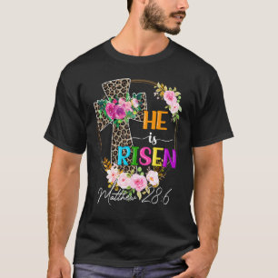 T-shirt Christian Il Est Ressuscité Jésus Joyeux Pâques 20
