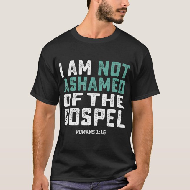 T-shirt Christian Je N'Ai Pas Honte De L'Évangile (Devant)
