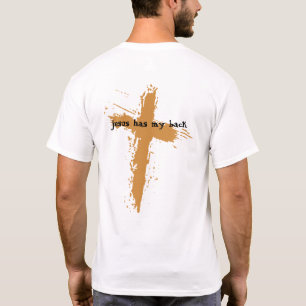 T-shirt Christian Jésus Christ Croix Jésus Mon dos