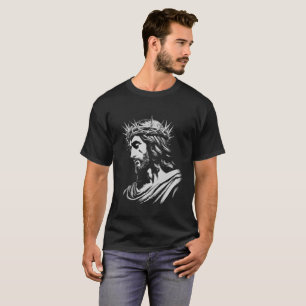 T-shirt Christian Jésus Couronne d'épines