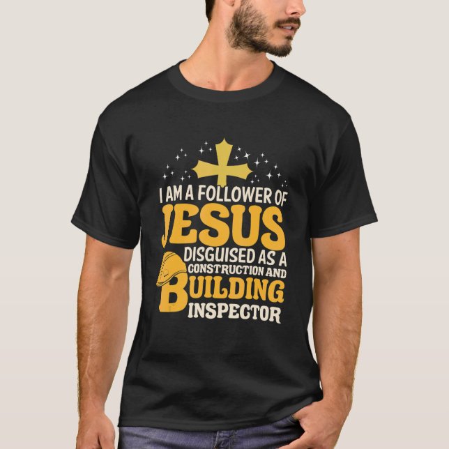 T-shirt Christian Jésus Foller Construction et constructio (Devant)