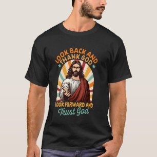 T-shirt Christian Jesus God Lover Regarder en arrière et r