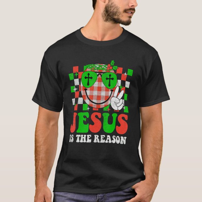 T-shirt Christian Jesus Is The Reason Christmas Stocking S (Devant)