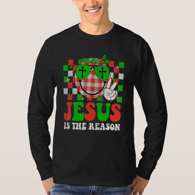 T-shirt Christian Jesus Is The Reason Christmas Stocking S (Devant)